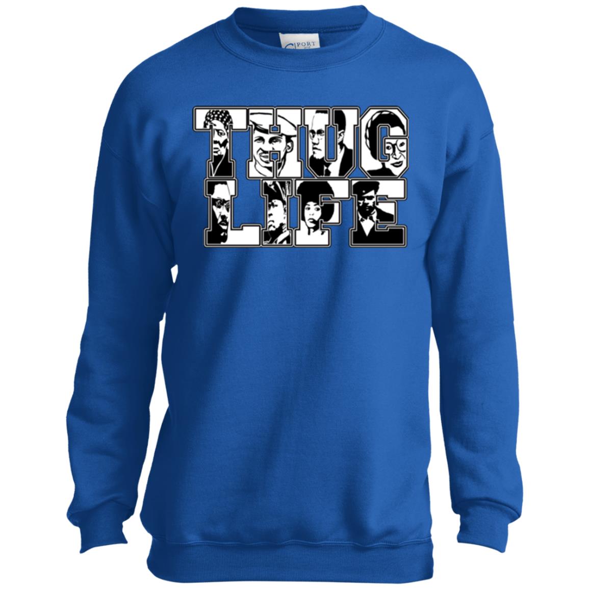 Thug Life Icon Youth Crewneck Sweatshirt