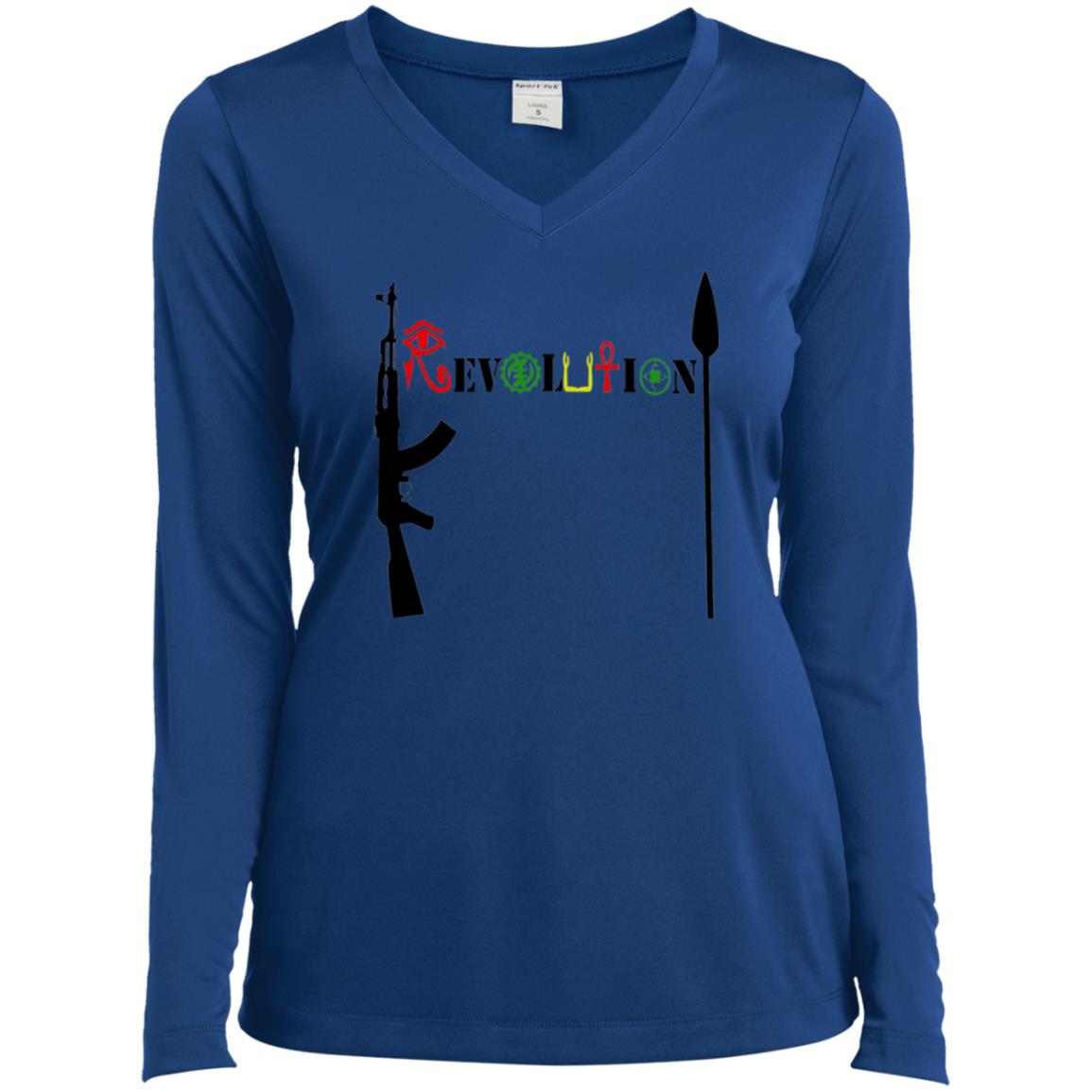 Revolution Ladies' LS V-Neck T-Shirt