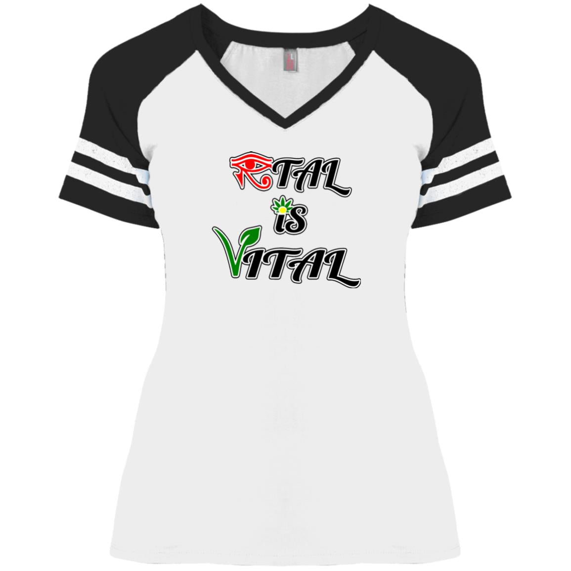 Ital Is Vital Ladies' V-Neck T-Shirt