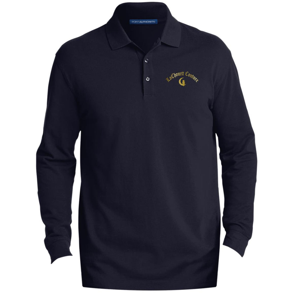 LaChouett Old Gold Men's LS Polo