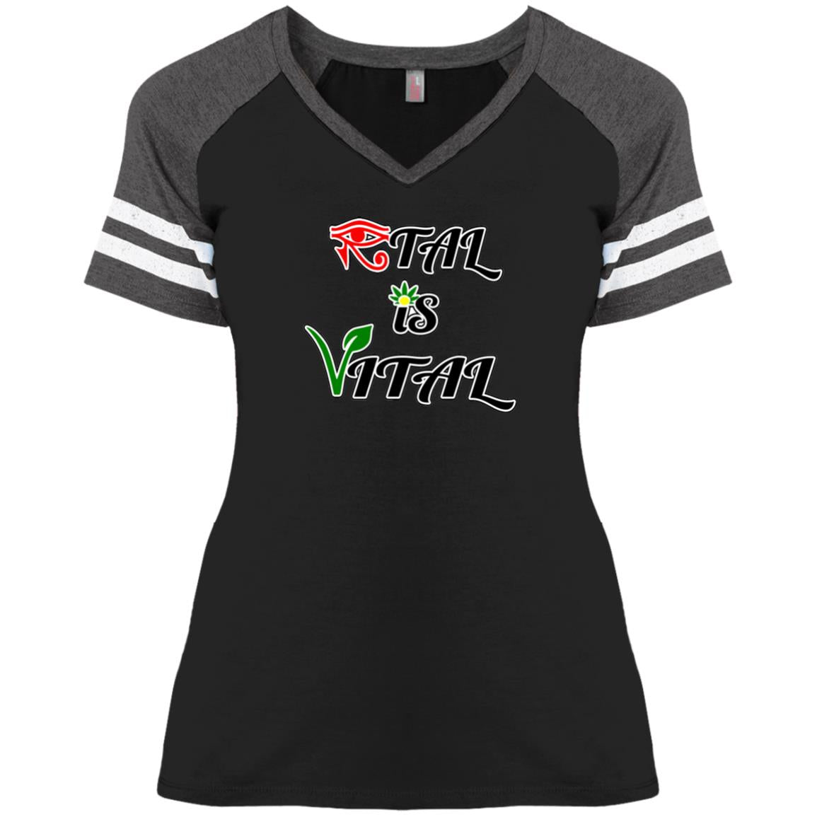 Ital Is Vital Ladies' V-Neck T-Shirt