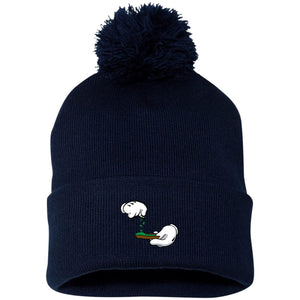 BURN THE OPPS Pom Pom Knit Cap