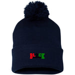 BLACK OWNED RBG Pom Pom Knit Cap