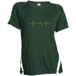 Afrika Hearthbeat Ladies' Polyester T-Shirt