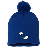 BURN THE OPPS Pom Pom Knit Cap