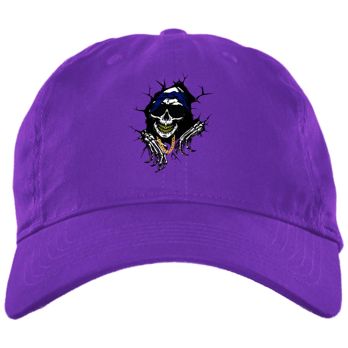 CRIP SKULL Brushed Twill Unstructured Cap