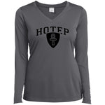 Hotep Ladies' LS  V-Neck T-Shirt