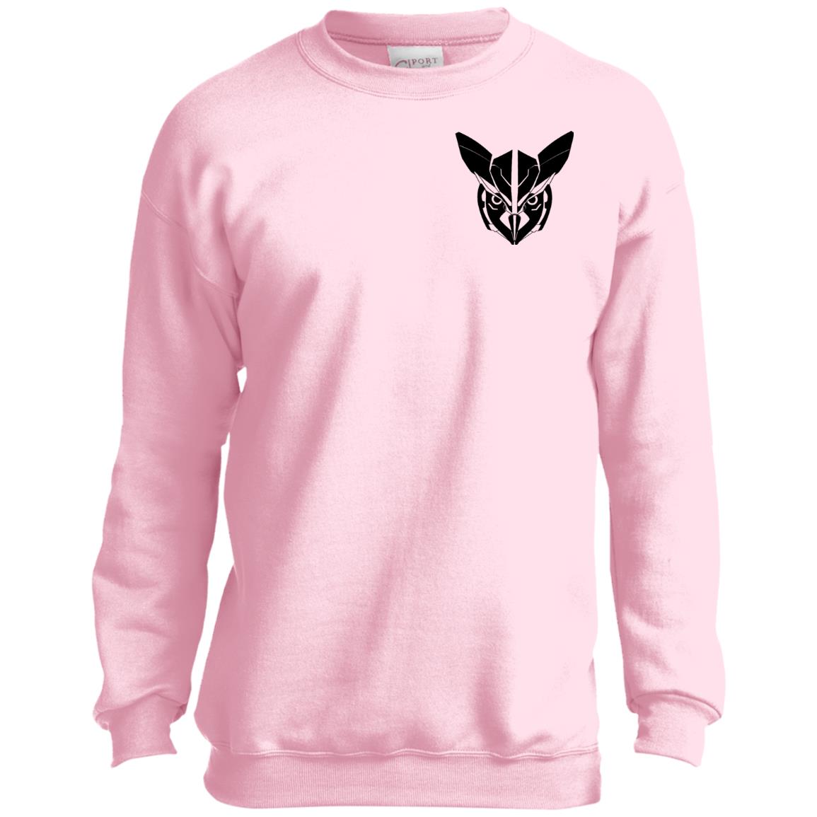 Owl Face Transformers Youth Crewneck Sweatshirt