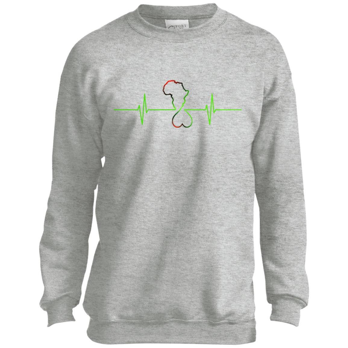 Afrika Hearthbeat Youth Crewneck Sweatshirt