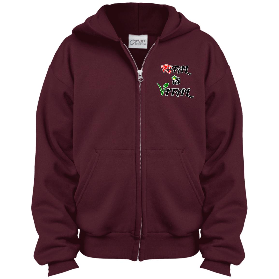 Ital Is Vital EM Youth Full Zip Hoodie