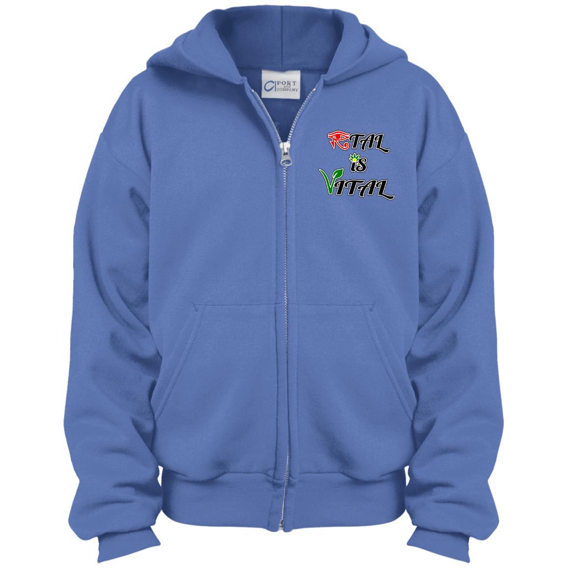 Ital Is Vital EM Youth Full Zip Hoodie