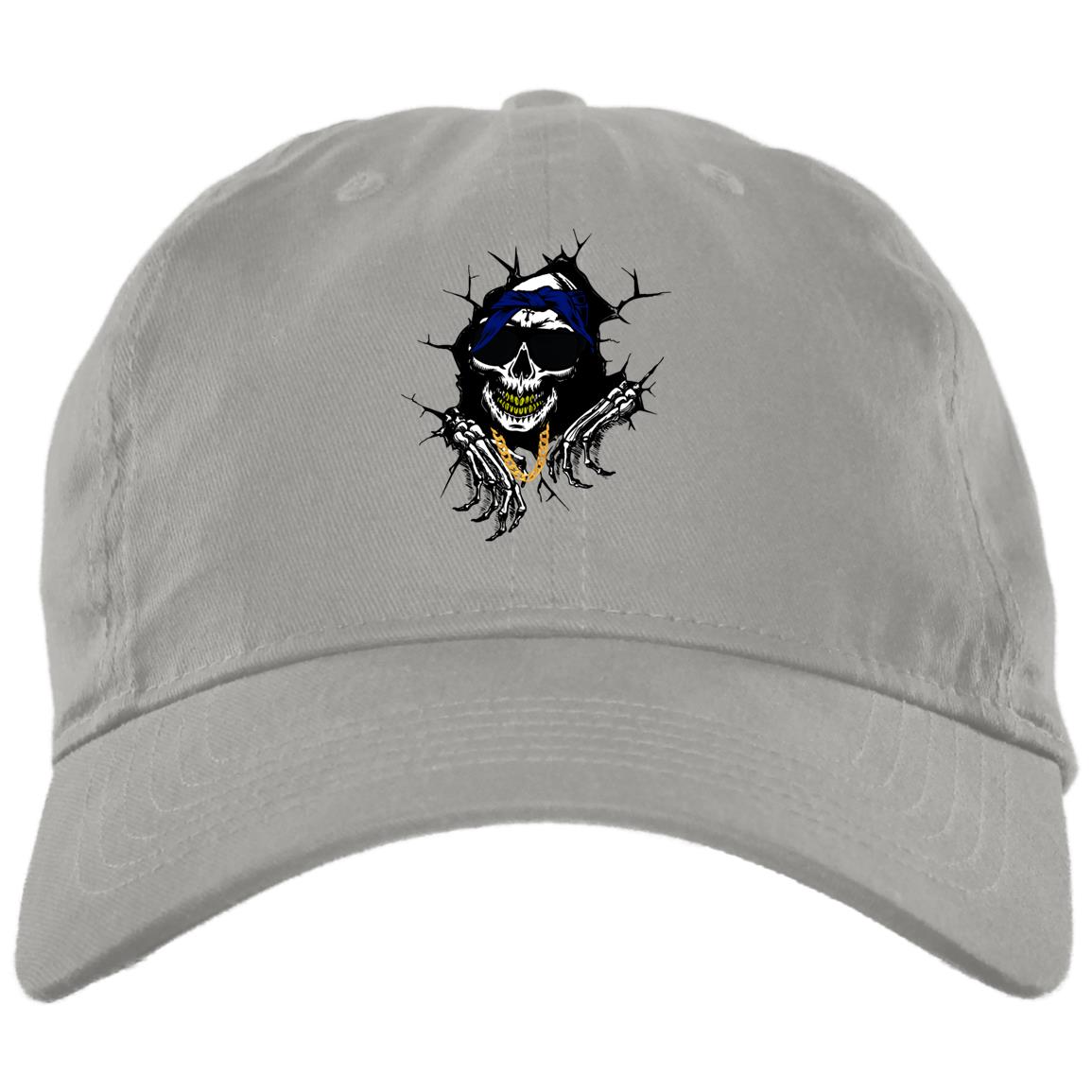 CRIP SKULL Brushed Twill Unstructured Cap