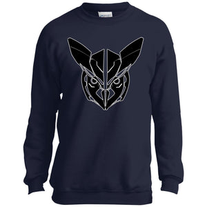 Owl Face Transformers Youth Crewneck Sweatshirt