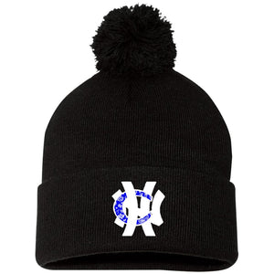 NHC BW Pom Pom Knit Cap