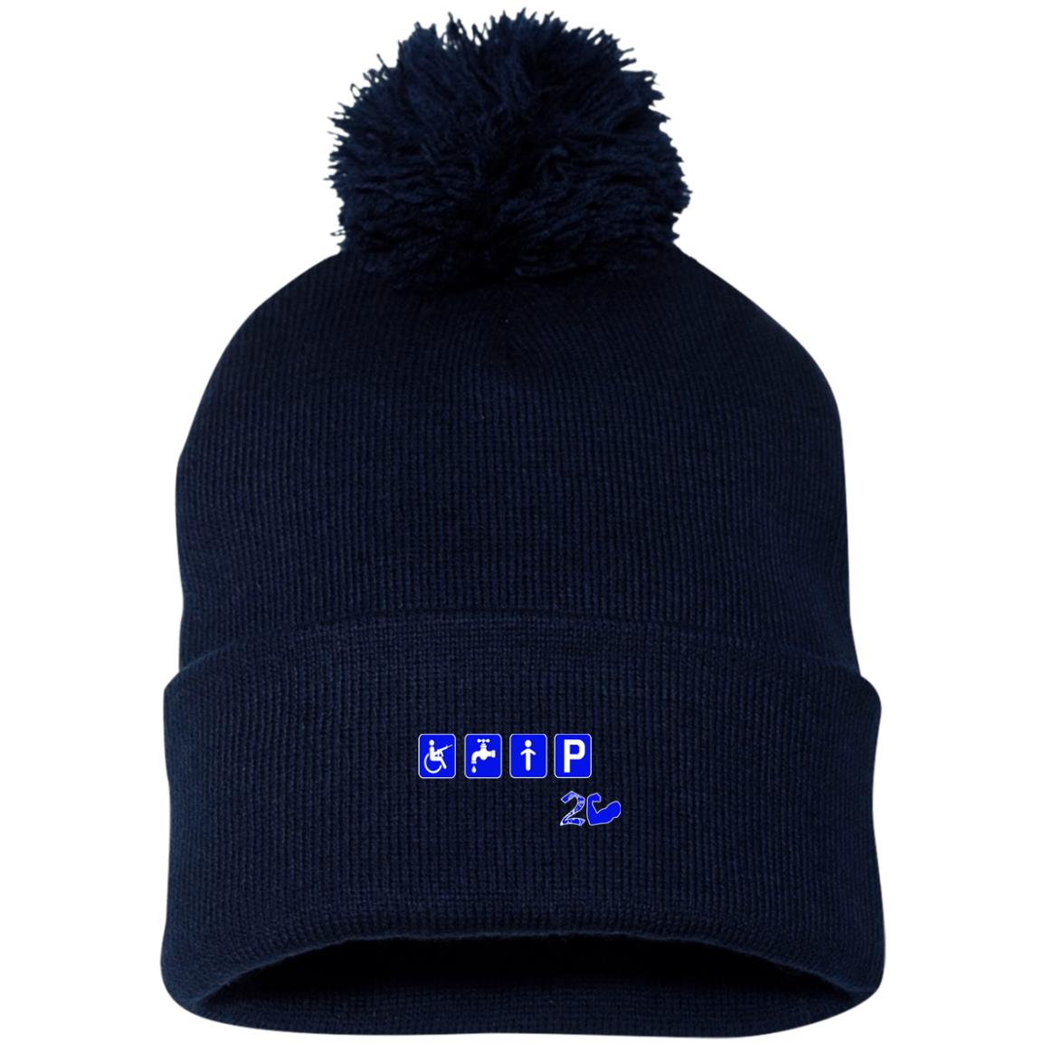 CRIP 2 HARD Pom Pom Knit Cap