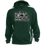Nubian By Nature Sport Sleeve Stripe Sweatshirt  Lined Hood