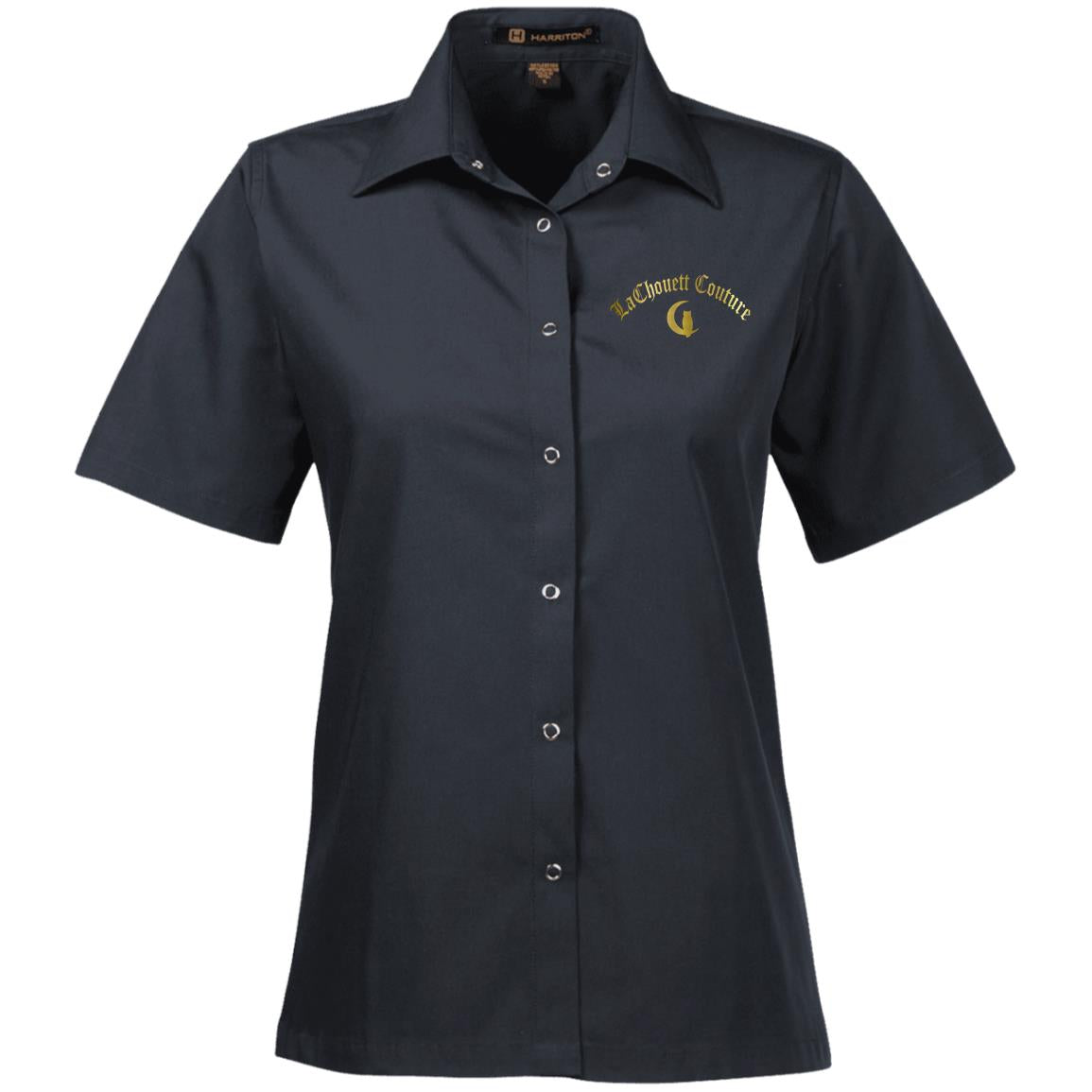LaChouett Old Gold Ladies' Snap Closure Short-Sleeve Shirt