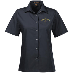 LaChouett Old Gold Ladies' Snap Closure Short-Sleeve Shirt