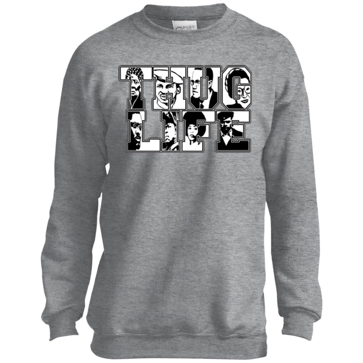 Thug Life Icon Youth Crewneck Sweatshirt