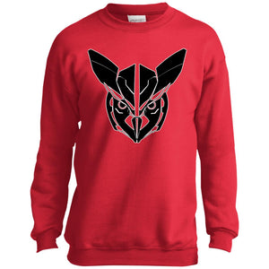 Owl Face Transformers Youth Crewneck Sweatshirt