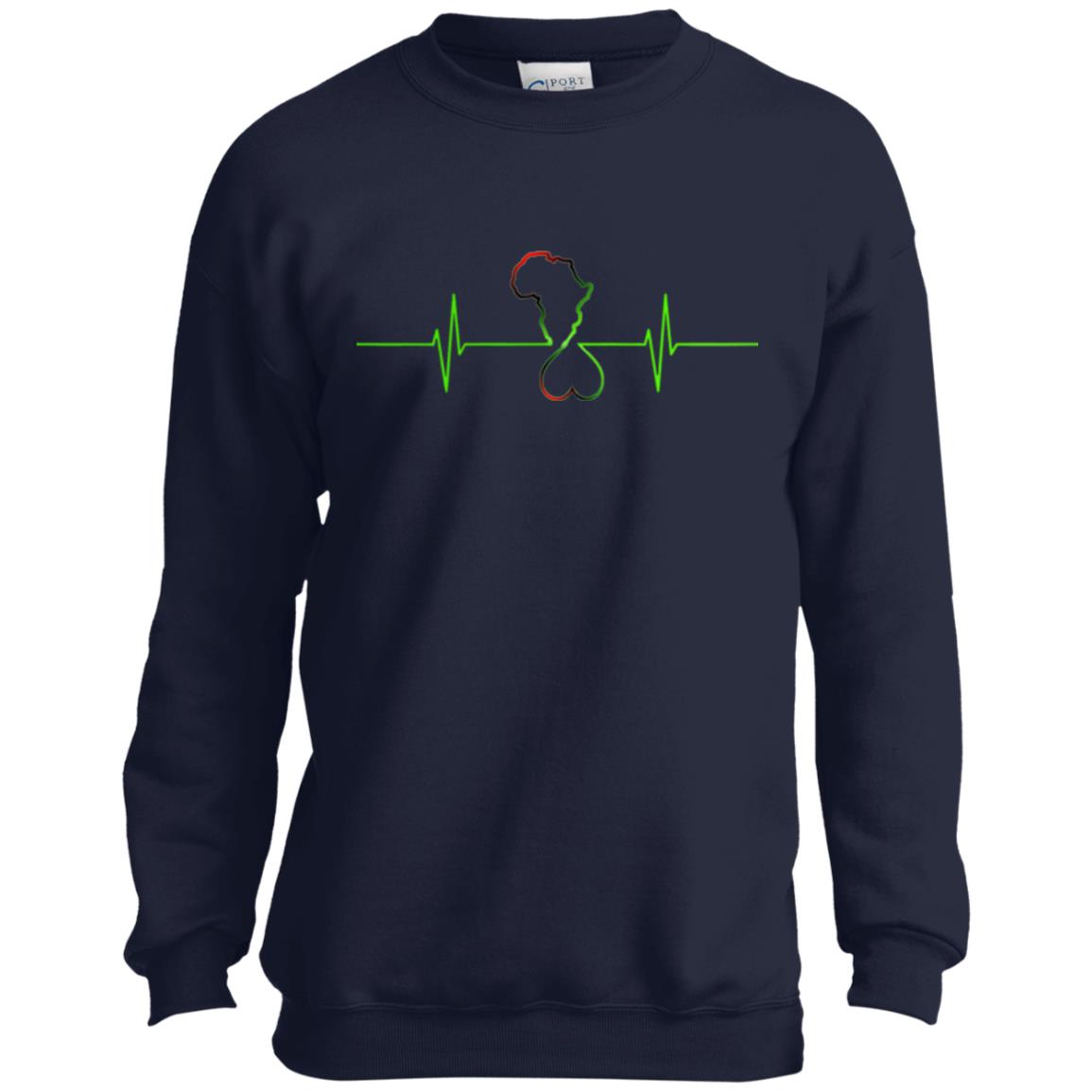 Afrika Hearthbeat Youth Crewneck Sweatshirt