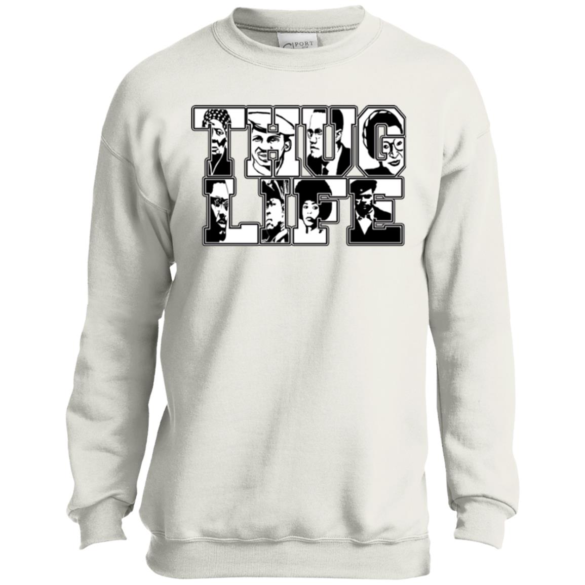 Thug Life Icon Youth Crewneck Sweatshirt