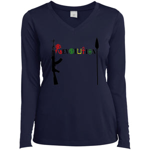 Revolution Ladies' LS V-Neck T-Shirt