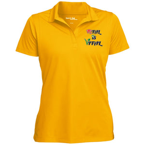 Ital Is Vital EM Women's Micropique Flat-Knit Collar Polo