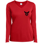 Owl Face Transformers Ladies' LS V-Neck T-Shirt