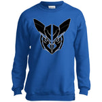 Owl Face Transformers Youth Crewneck Sweatshirt