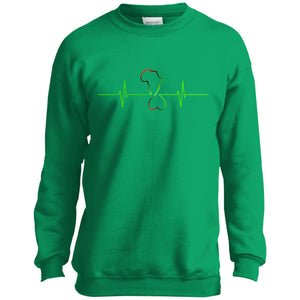 Afrika Hearthbeat Youth Crewneck Sweatshirt