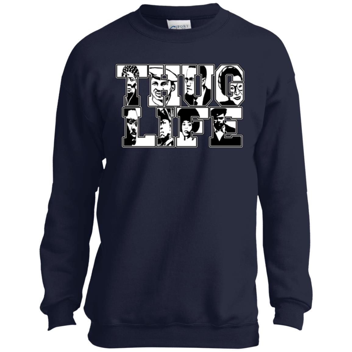 Thug Life Icon Youth Crewneck Sweatshirt