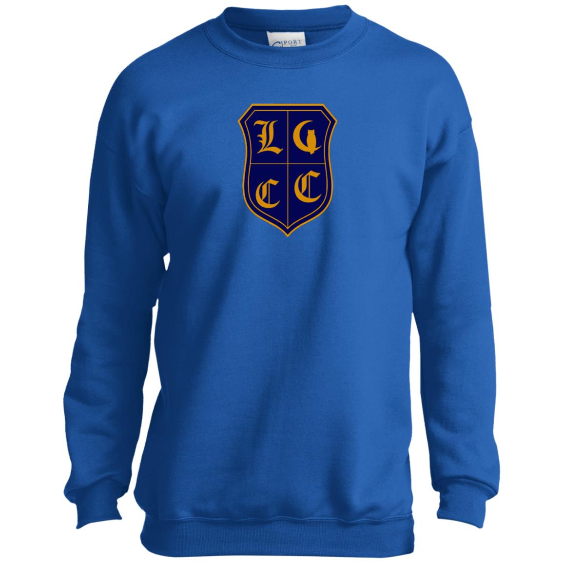 LCC Royal DTG Youth Crewneck Sweatshirt