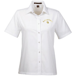 LaChouett Old Gold Ladies' Snap Closure Short-Sleeve Shirt