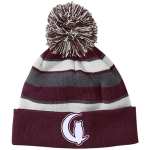 LaChouett WL Striped Beanie with Pom