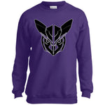 Owl Face Transformers Youth Crewneck Sweatshirt