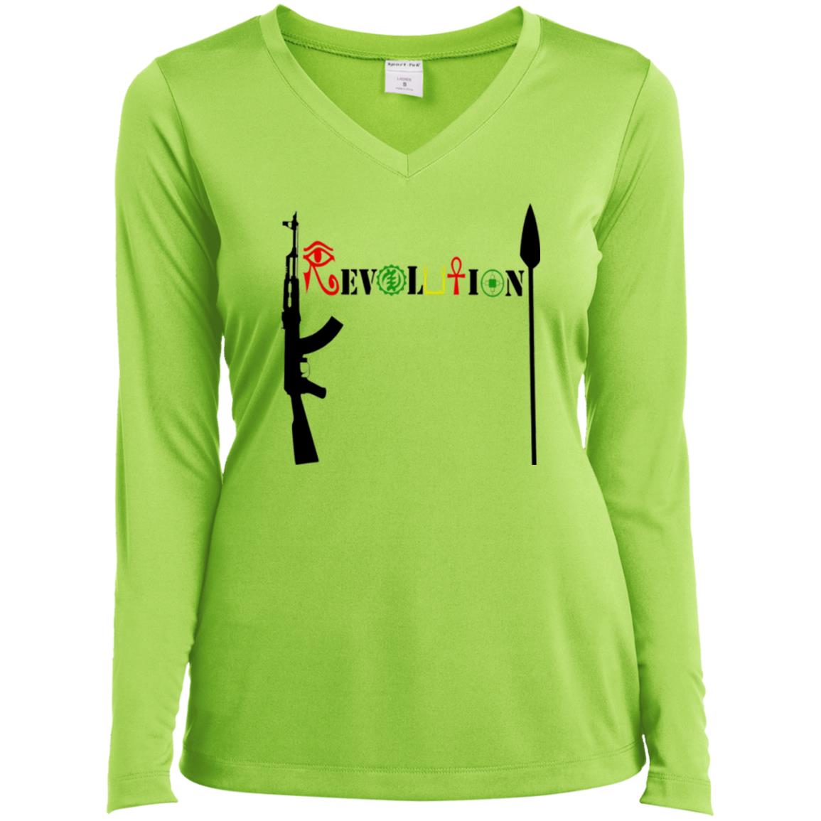 Revolution Ladies' LS V-Neck T-Shirt