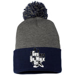 GET YA WALK ON Embroidered Pom Pom Knit Cap