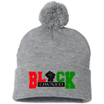 BLACK OWNED RBG Pom Pom Knit Cap