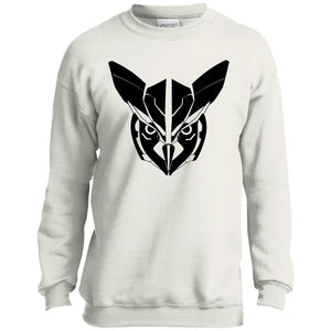 Owl Face Transformers Youth Crewneck Sweatshirt