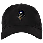 CRIP SKULL Brushed Twill Unstructured Cap