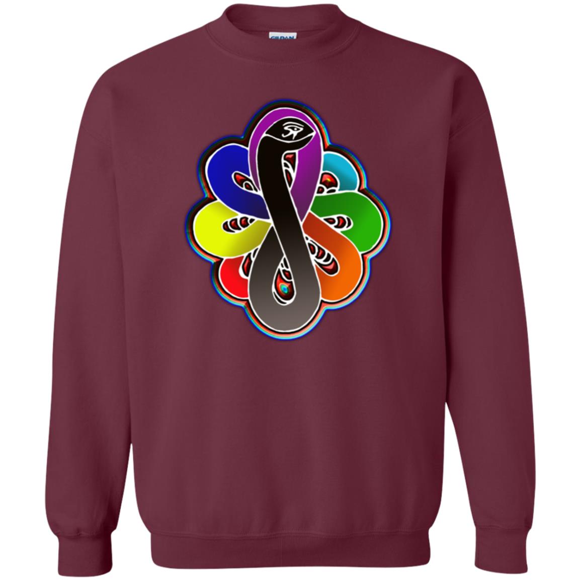 Infinity Snake of B-mwelo(chakras) Sweatshirt  8 oz.