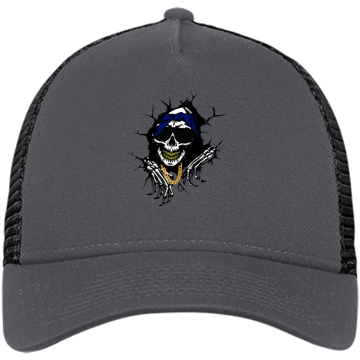 CRIP SKULL Snapback Trucker Cap