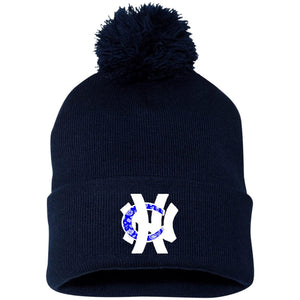 NHC BW Pom Pom Knit Cap