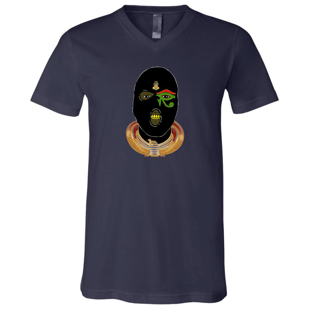 Nubian Goons Mask Youth Short Sleeve V-Neck Jersey T-Shirt