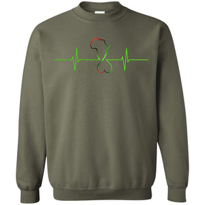 Afrika Hearthbeat Crewneck Sweatshirt