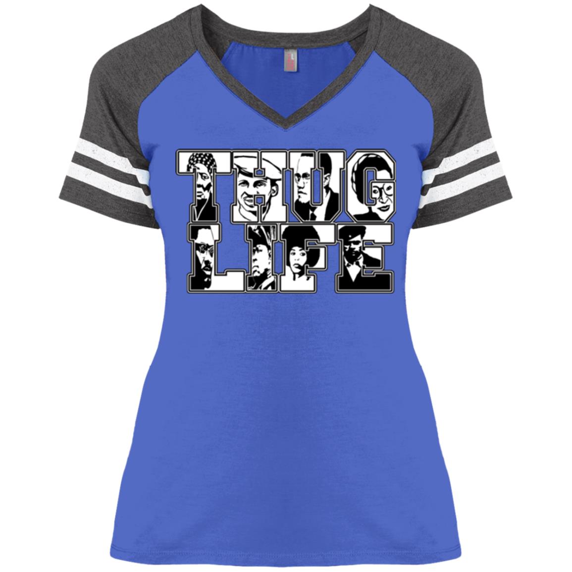 Thug Life Icon Ladies' V-Neck T-Shirt