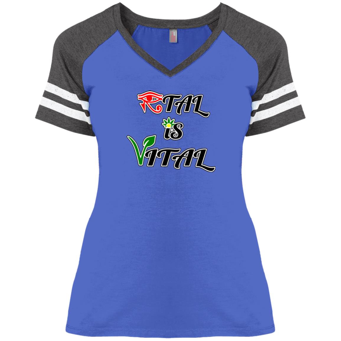 Ital Is Vital Ladies' V-Neck T-Shirt