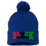 BLACK OWNED RBG Pom Pom Knit Cap