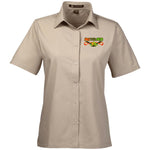 Ankh Udja Seneb shen Ladies' Snap Closure Short-Sleeve Shirt